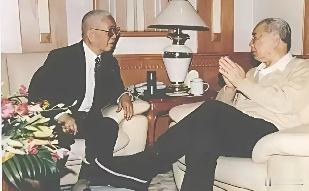 这张珍贵合影拍摄于1996年初！开国少将刘华清去看望赋闲在家的开国上将杨成武