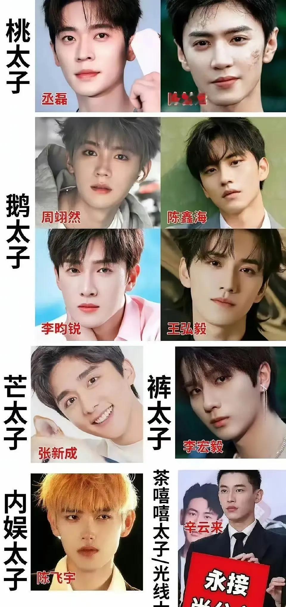 偶然看到这种图片，不得不佩服网友们的才华与幽默！就目前的内🐟，这几位确实是当