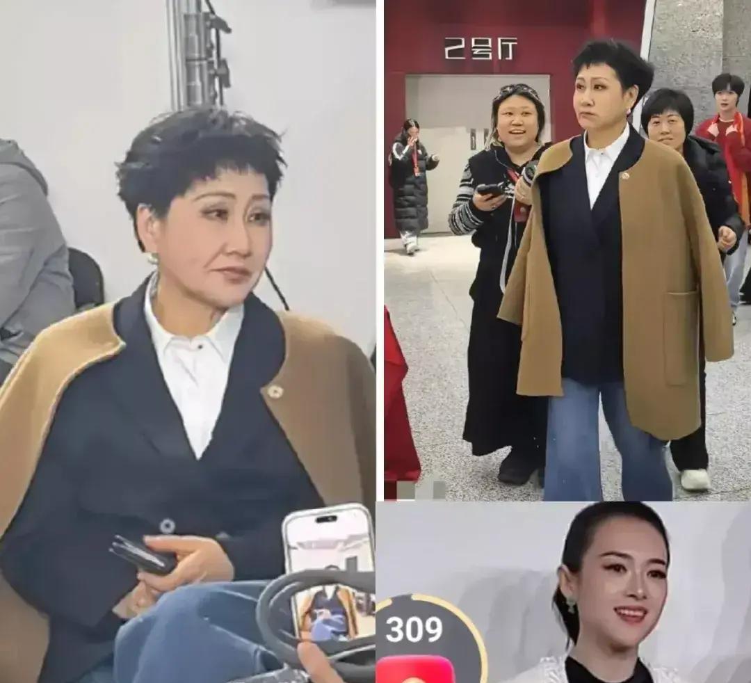 我终于想明白了。为什么62岁的张凯丽，一件黄呢大衣随意往肩上一搭，任凭怎么走动