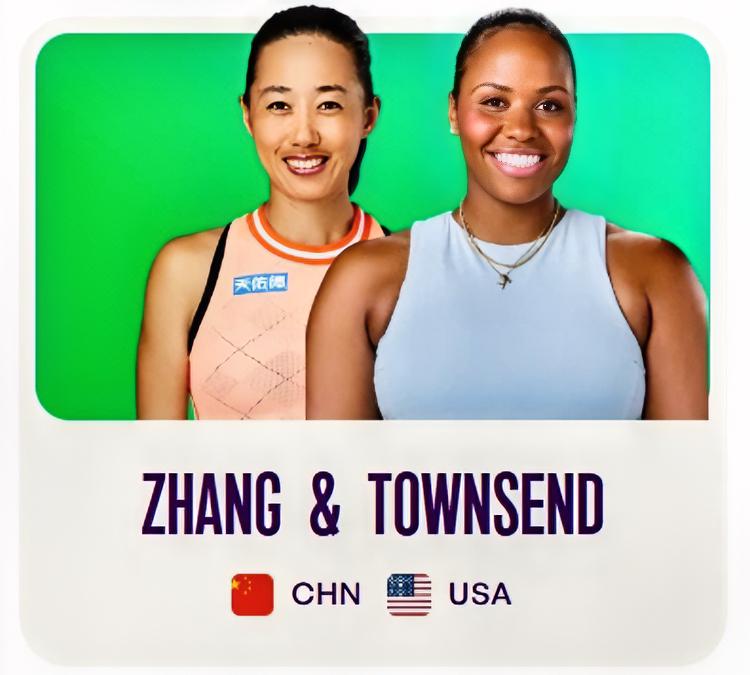 查尔斯顿站女双名单：张帅/汤森德网友：张帅呀，你是找不到人配对了吗？奥斯塔彭