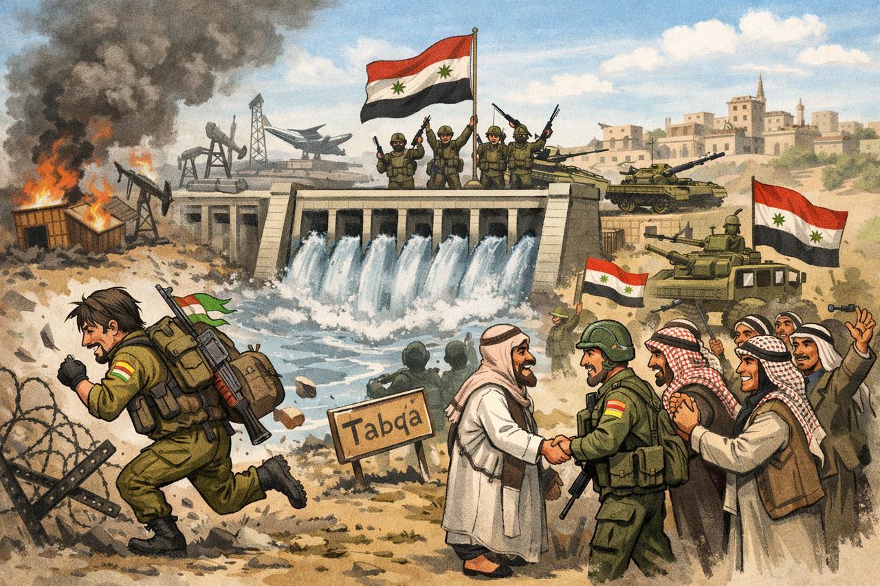 1月18日，叙利亚政府军取得重大军事进展：从库尔德人主导的SDF手中夺取了北部城