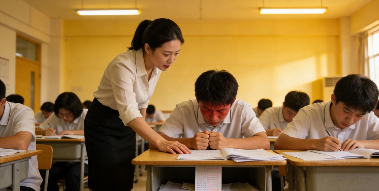 监考时的一次善意，竟引来意外对峙女儿是高中老师，她监考时发现一个男生作弊，只