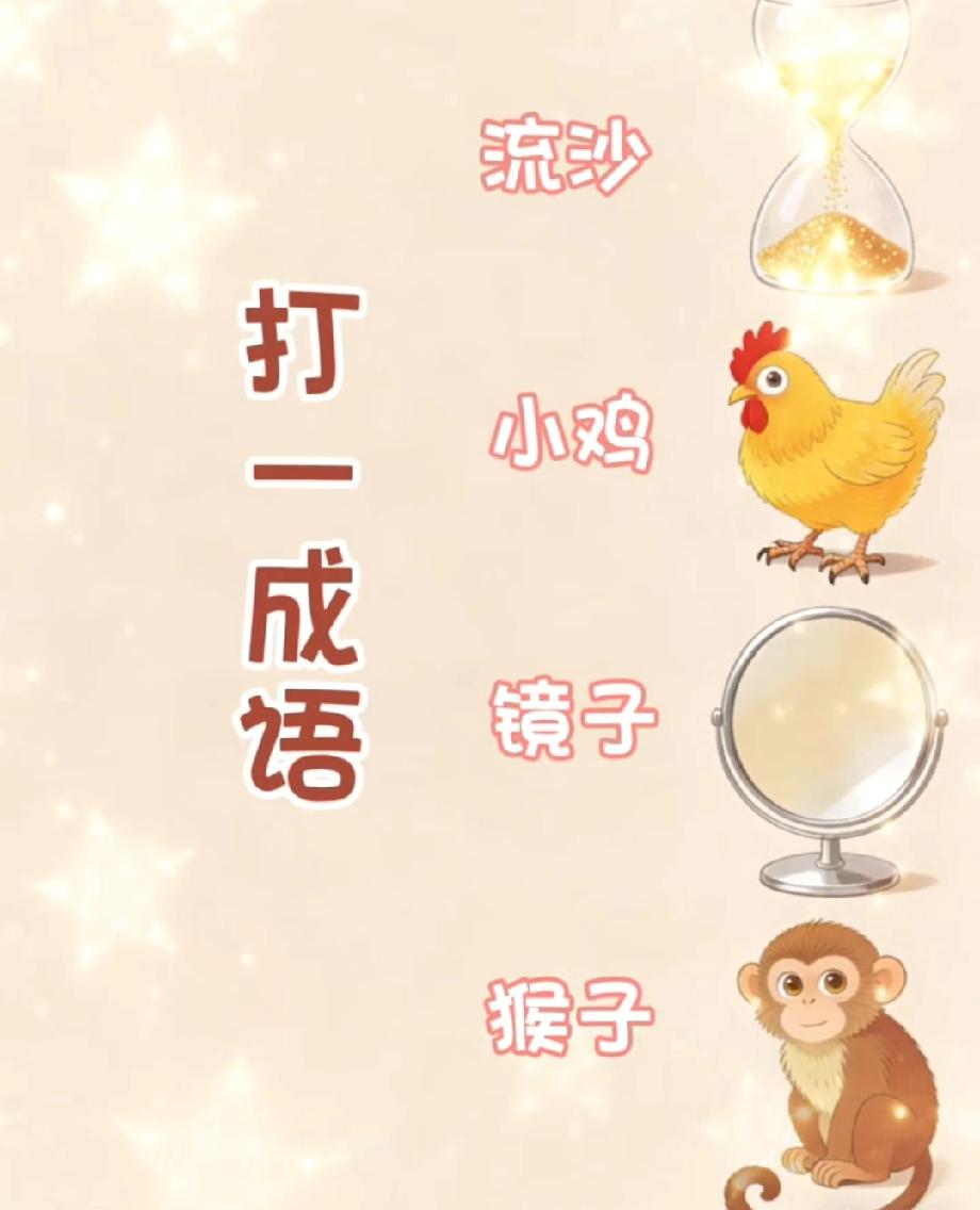  被这张图难住了！四个图案猜成语，能猜对的都是成语高手，来挑战