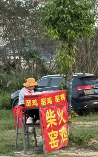 广西桂林，有一对夫妻带孩子自驾游到桂林旅游，在驾车经过某一段公路上，看到路边一名