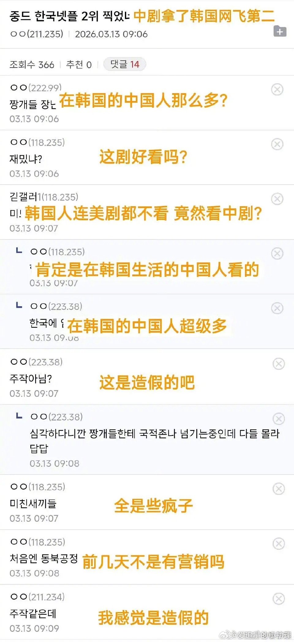 逐玉韩网评逐玉，这是丢脸丢出国了？