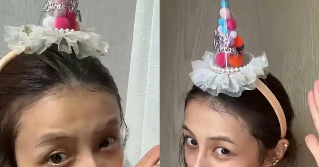 看到张子枫最新的庆生素颜照，真替这姑娘捏了把汗三个月硬生生减掉十几斤，体重直接跌破90斤，原本圆润饱