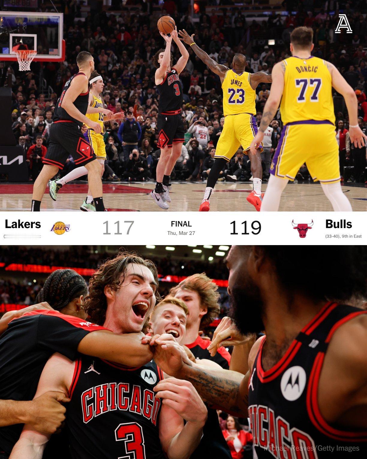 湖人下一场比赛客场对公牛，上赛季在联合中心遭遇了噩梦般的夜晚。