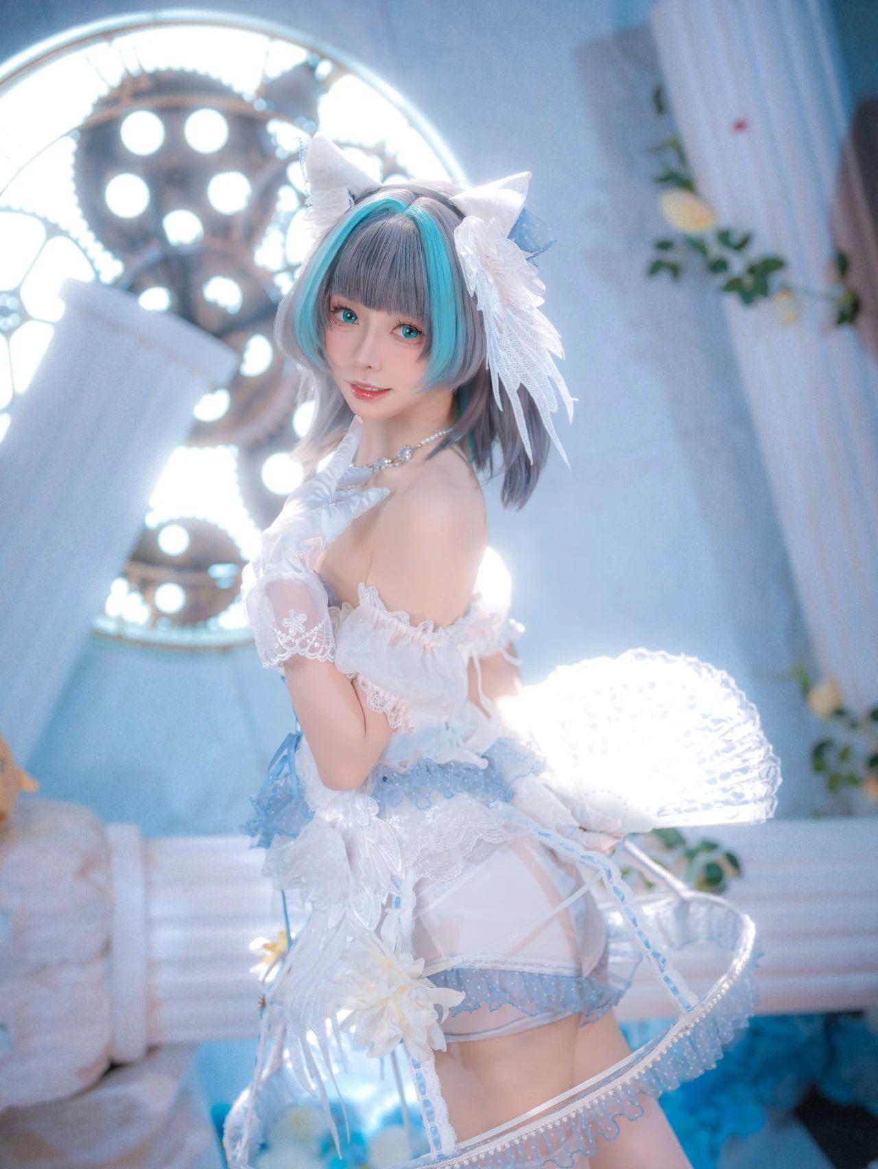 cos正片 这腿又长又白又细 碧蓝航线cos 柴郡猫cos cosplay