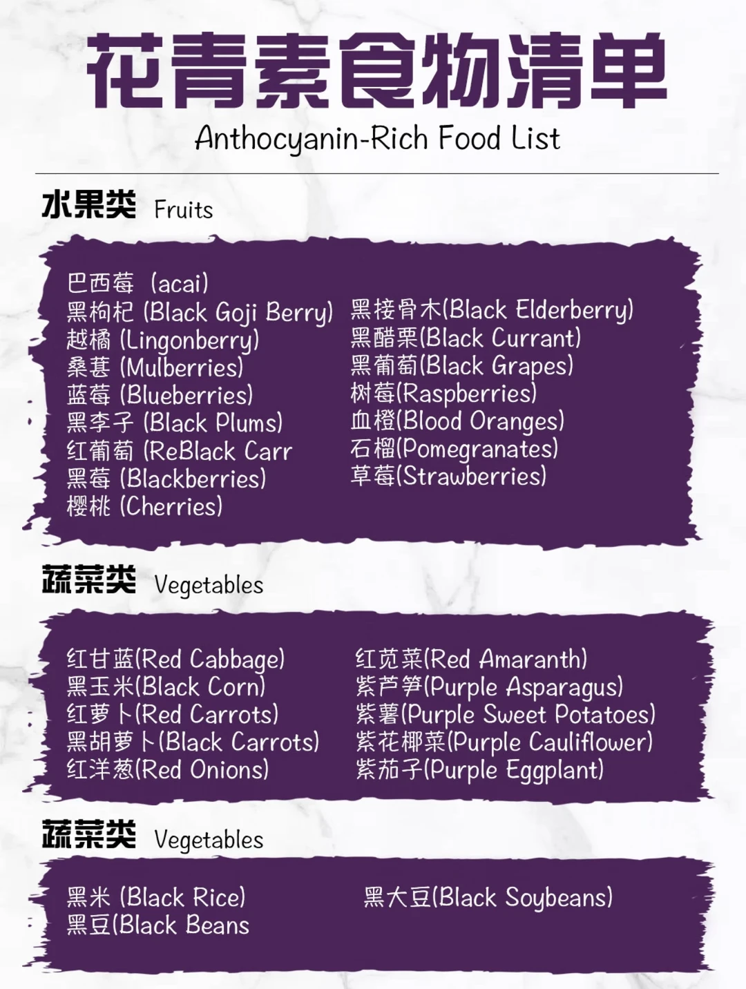 花青素食物清单🍇