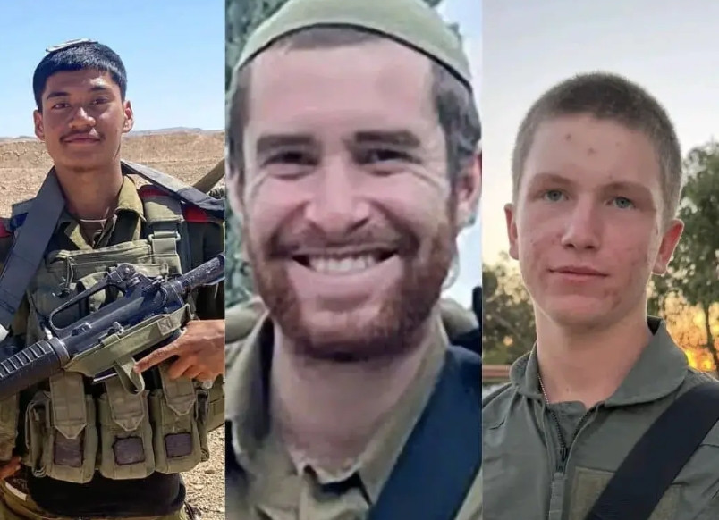 三名以色列士兵在加沙北部被击杀昨天，入侵加沙地区的以色列犹太纳粹士兵，在加沙北