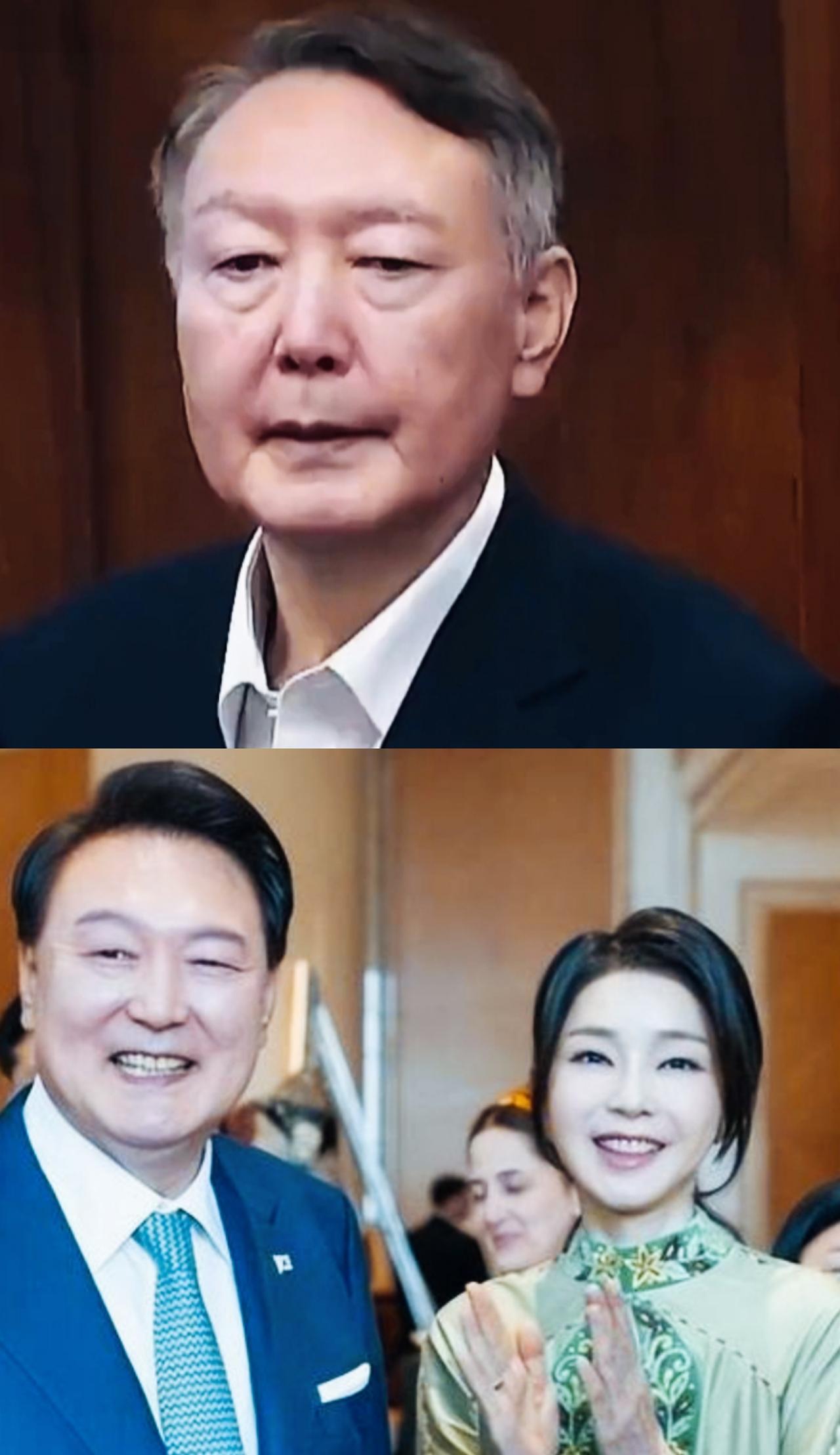 尹锡悦短短一年时间，这形象反差太大了！外表形象发生了明显的变化，感觉人一下就老