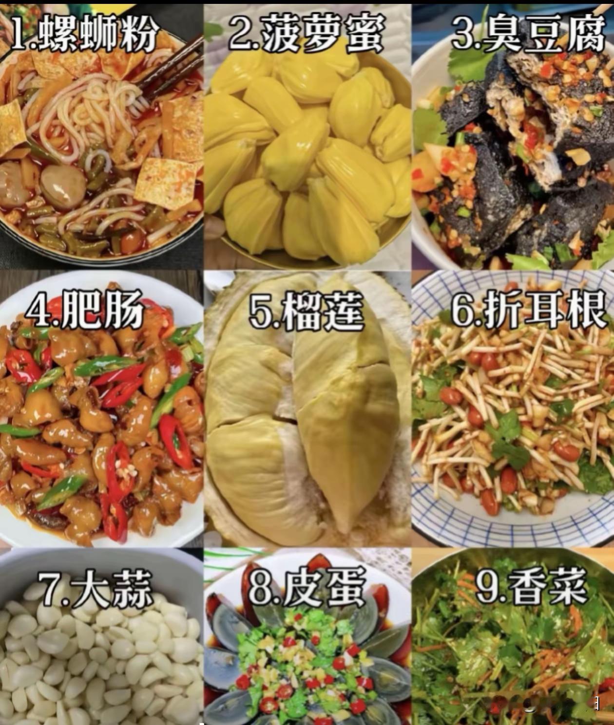 你们能吃下几样？
