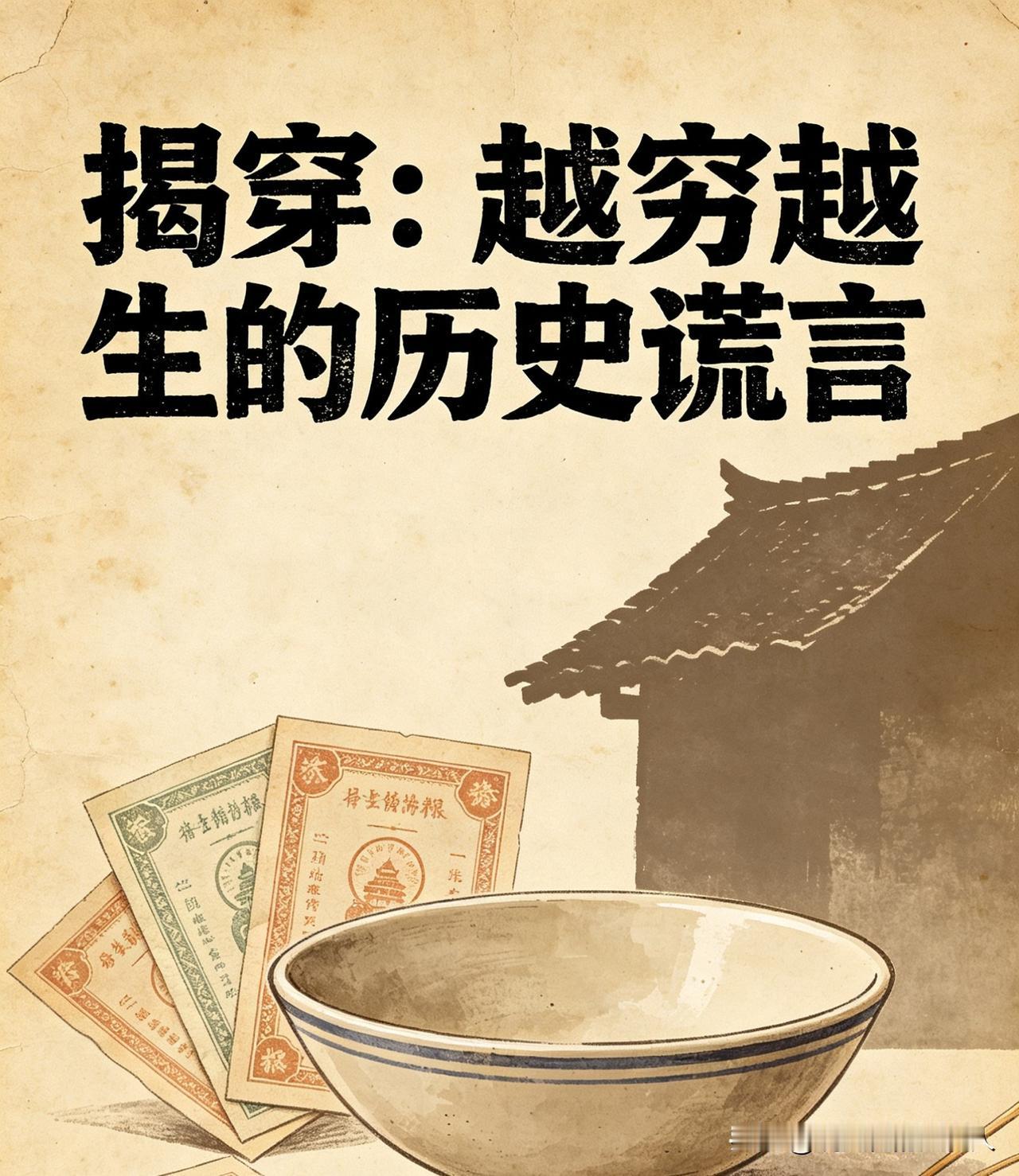 有人长期散播一种歪曲谬论：说人民公社时期，老百姓为多领物资刻意多生孩子，陷入「