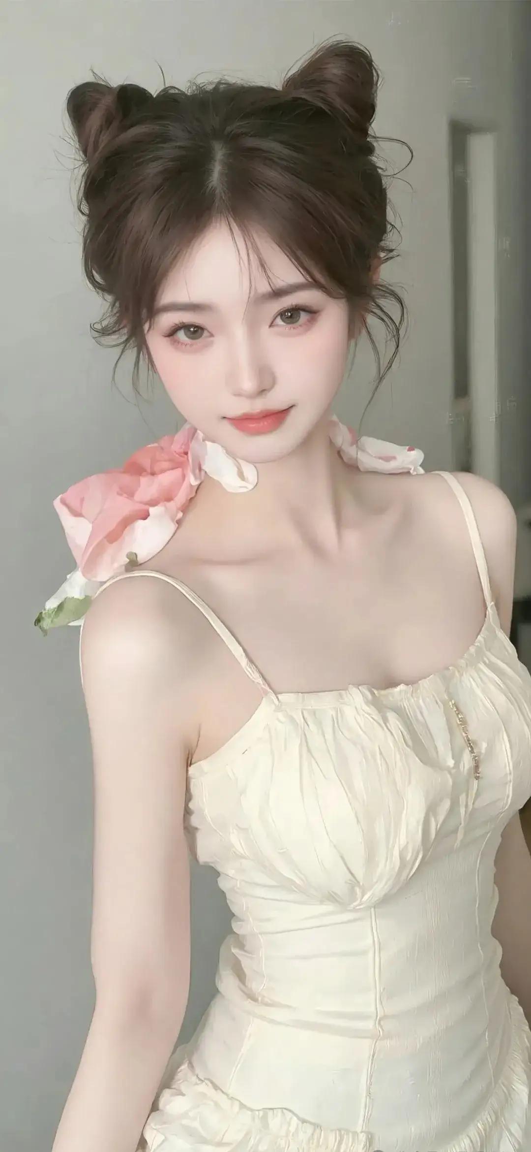 花间美人，娇颜似玉。