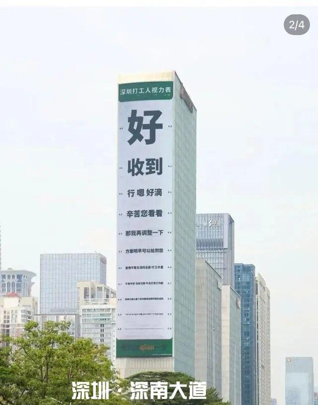 【深圳打工人的视力表】完了！我看到了4.8：“就算大雨让城市颠倒也照样算你迟