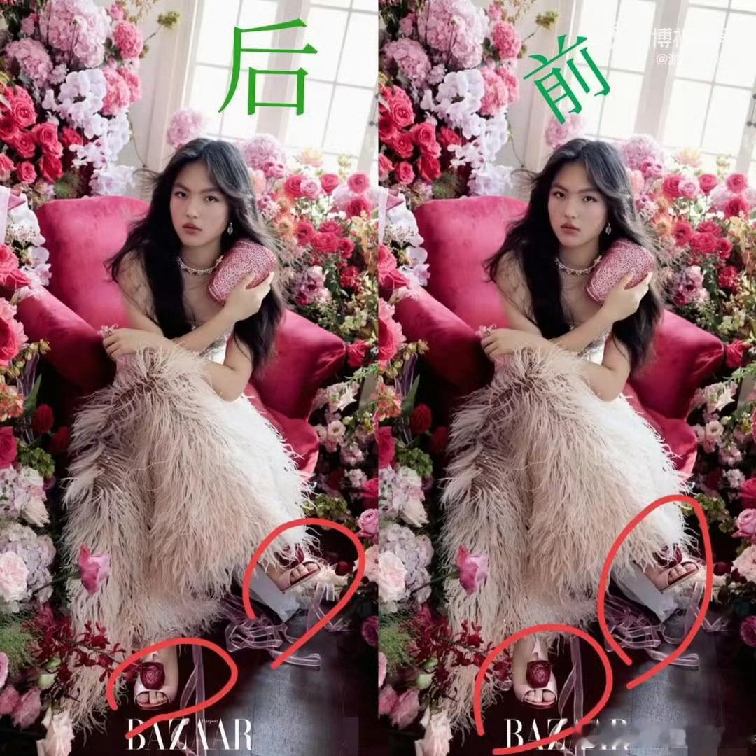 王诗龄的脚P错了这细节都能看出来吗，如果是我，我都看不出来[捂脸哭]，不过王诗龄真