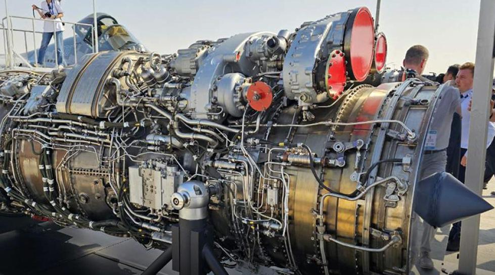 这是迪拜航空展上展示的一台Su-57最新款发动机。这款型号为177C的最新发