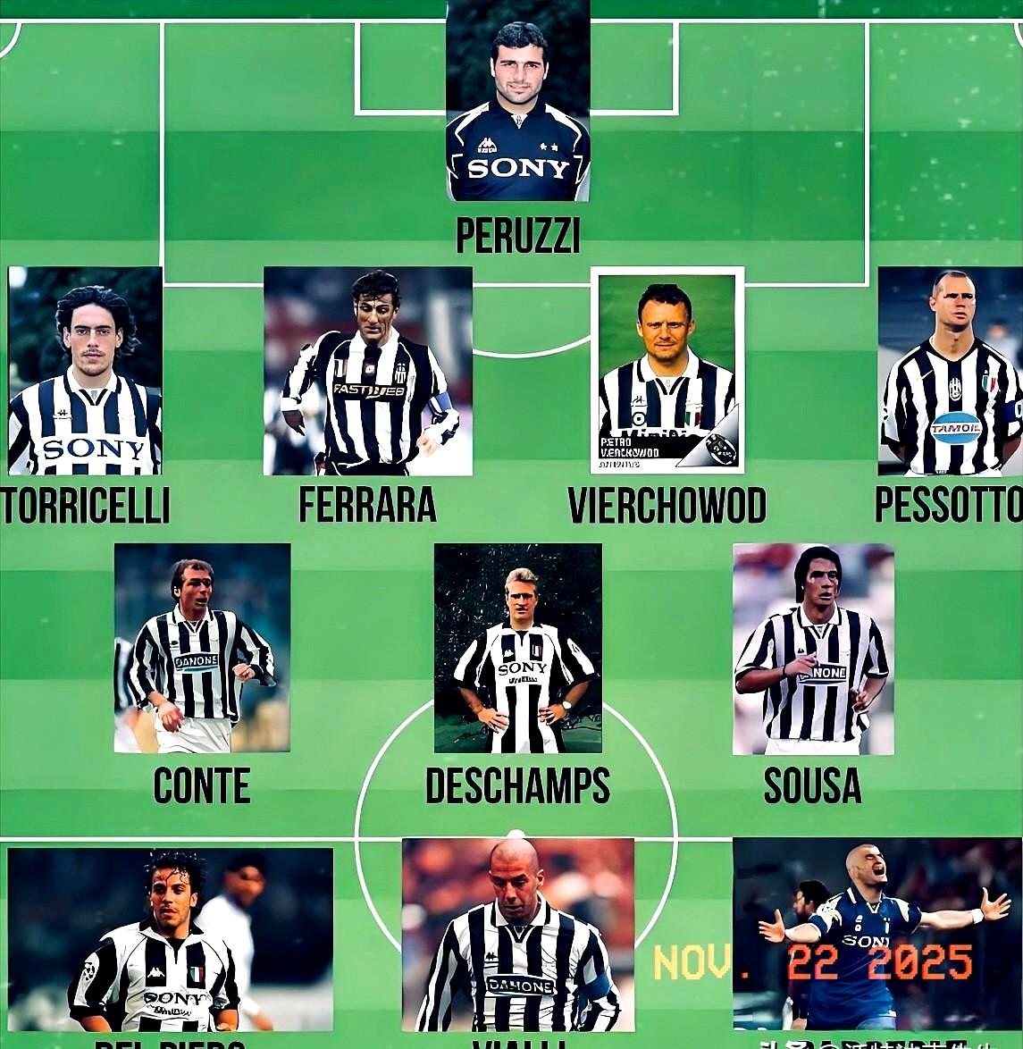 一九九五至一九九六赛季，尤文图斯通过点球击败了卫冕冠军阿贾克斯，继八五年之后第二