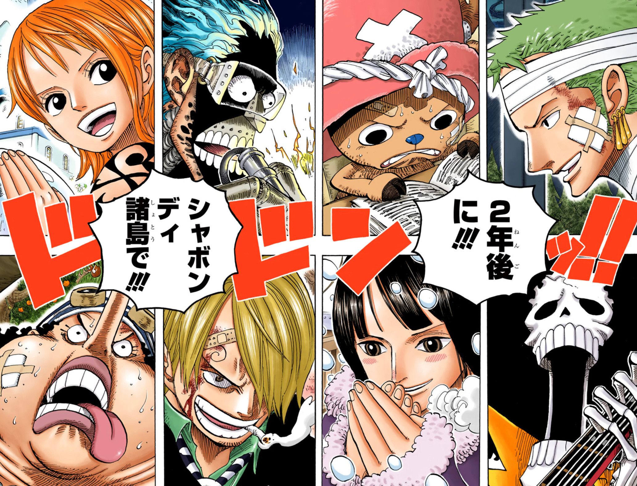 海贼王海贼王两年修炼期间的草帽一伙