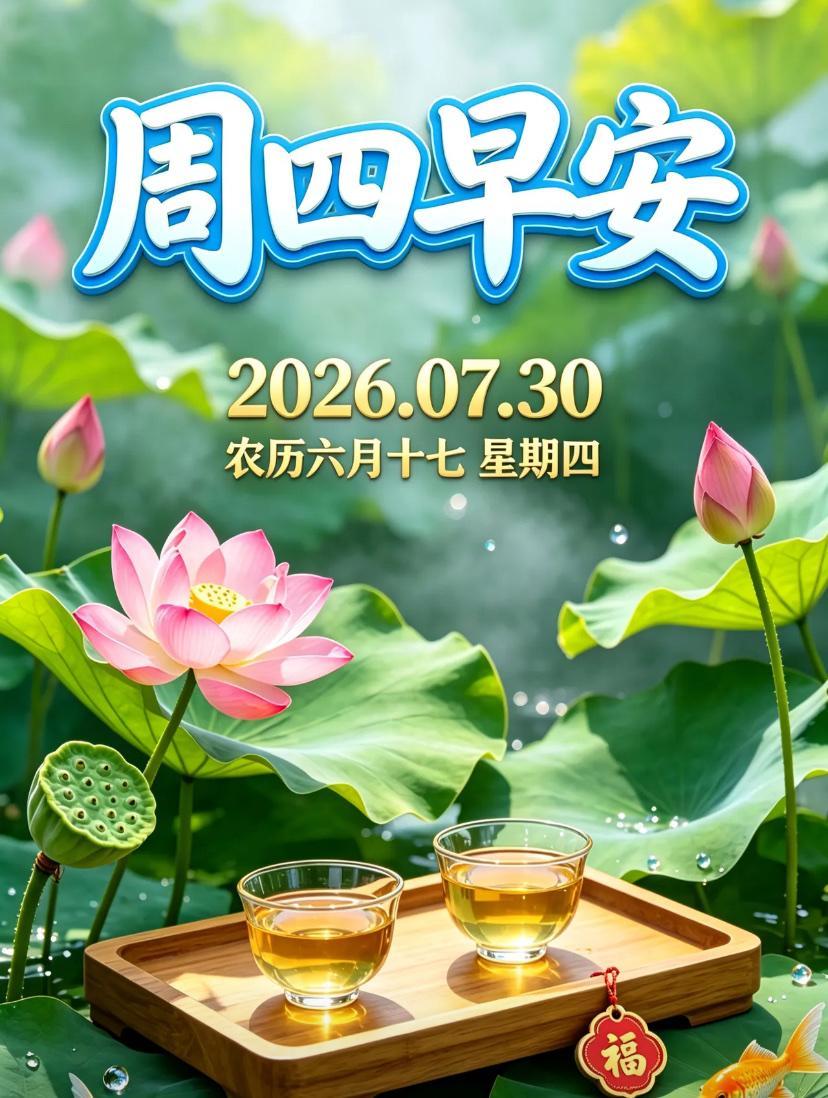 🌺2026./7月30日，晨风拂朝夕，夏深寻凉意🌺🌿🌸盛夏晨光温婉酒