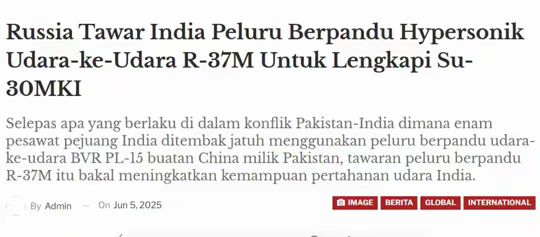 🇮🇳购买R37M的事都在说这事，5.7空战痛定思痛，琢磨来琢磨去，三哥决心以