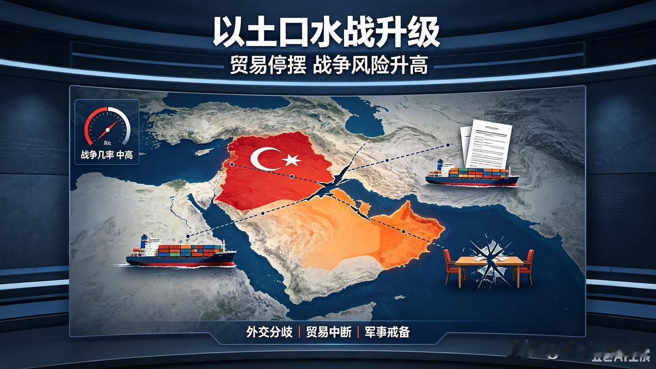 土耳其比伊朗还强硬，和以色列的骂战升级了。贸易停止，就等着和以色列开战了。而以色