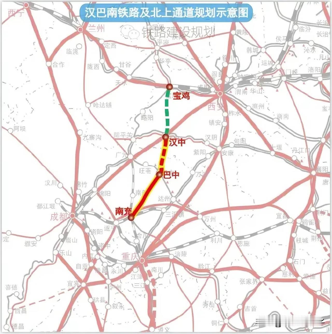 2025年，四川应该重点推进巴南高铁北延至汉中的项目，积极争取年底开工建设。不