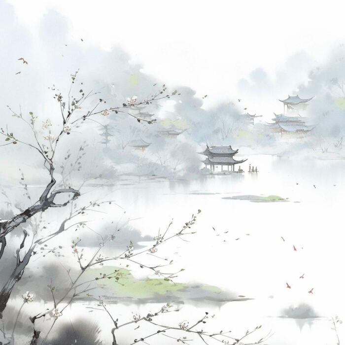 动漫手绘女头+背景图|风月入怀，一身清欢​​​