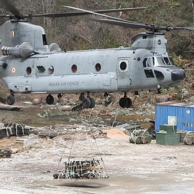 据印度媒体报道，2月12日印度空军第12运输机联队第126重型直升机运输中队的一