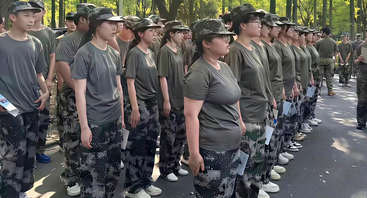 军训服最能体现一个人的身材