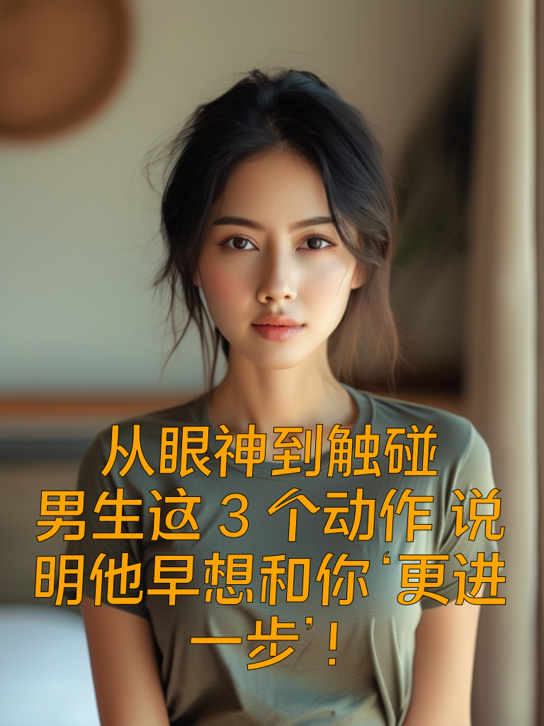 从眼神到触碰：男生这3个动作，说明他早想和你‘更进一步’！