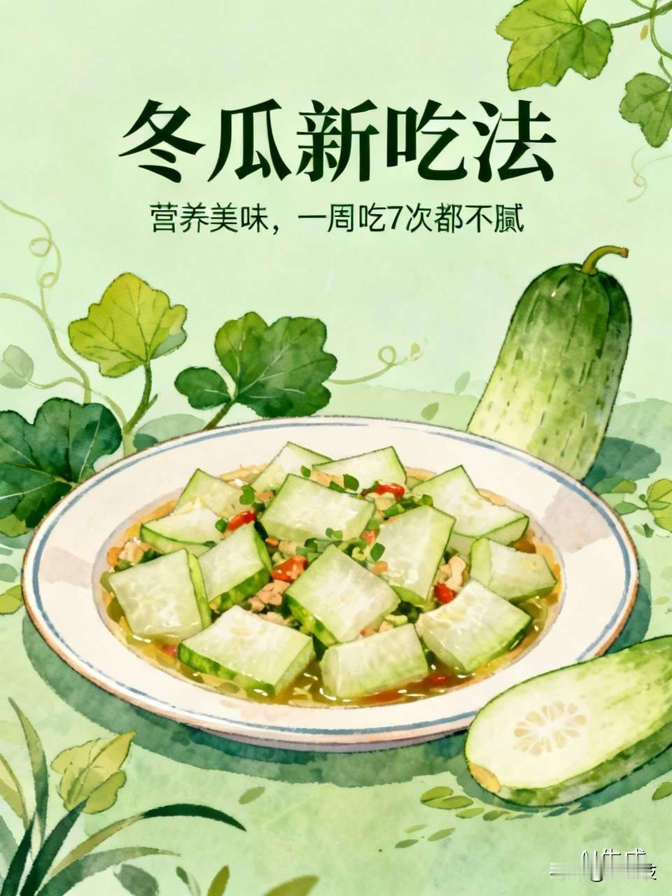 天热要多吃冬瓜，教你一个新吃法，营养又美味，一周吃7次都不腻，太解馋了