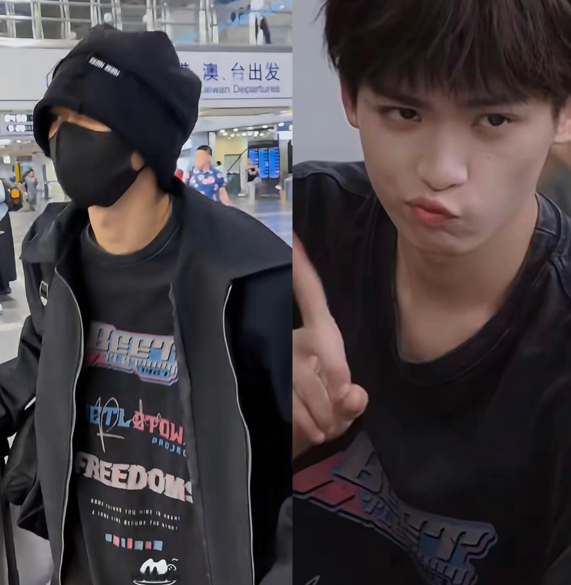 这些居然是梓渝的私服一件衣服穿出了屌丝和潮男两种风格​​​