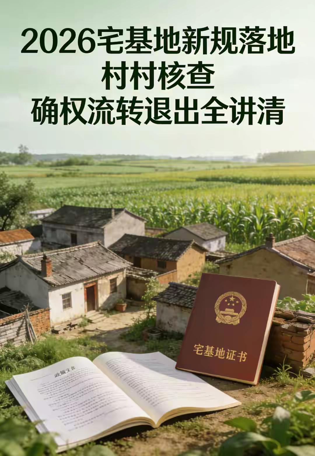 【中央严查农村宅基地，这三类人将被重点盯防】2026年中央一号文件再次强调“严