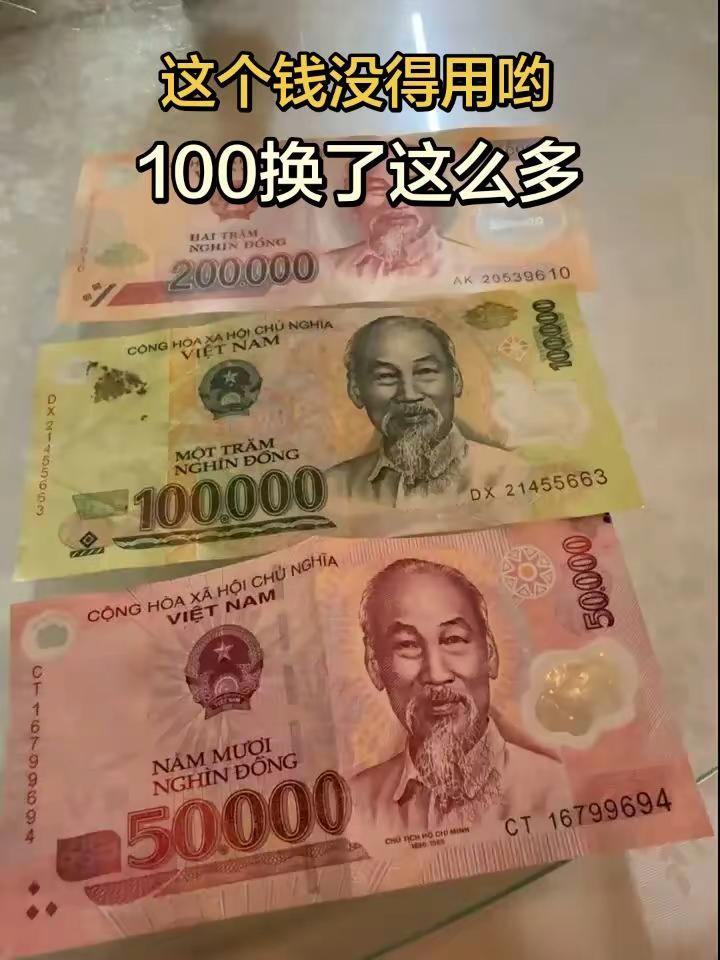 这个钱没得用哟！100换了这么多