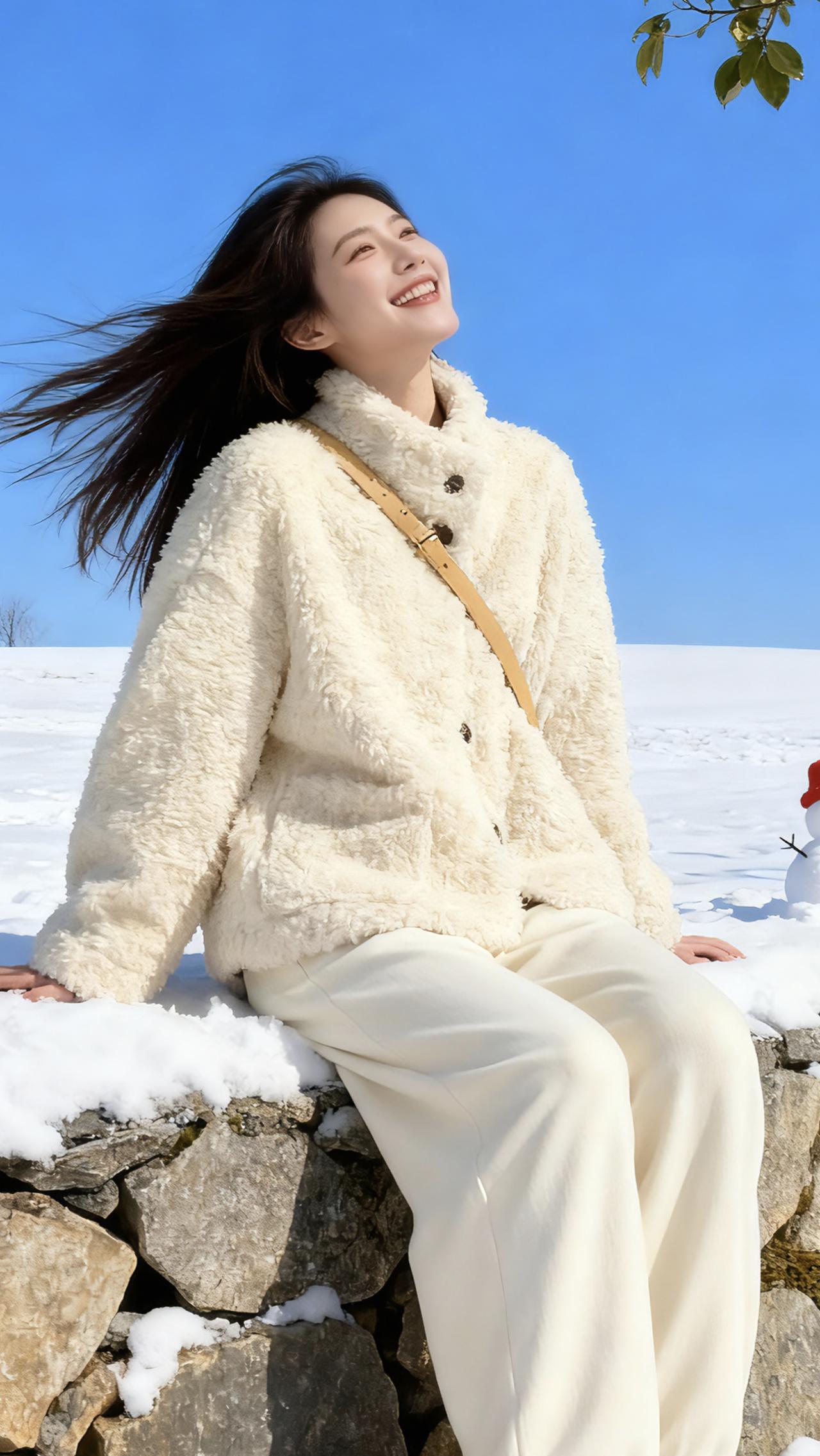 这也太好看了秋冬穿搭保暖穿搭爱了爱了女装毛毛外套