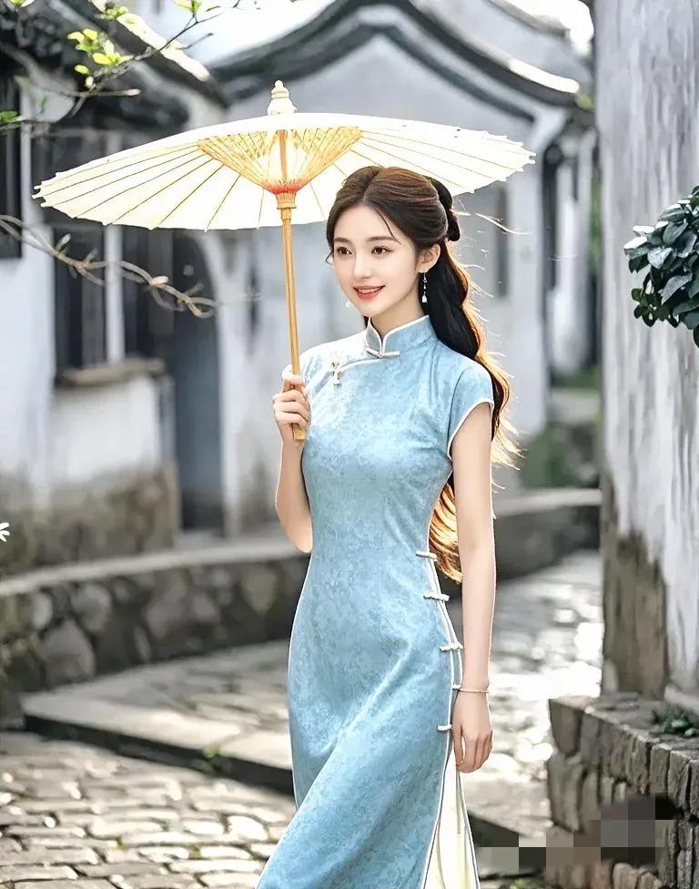 上联：杏花三月江南雨下联：旗袍一袭流动景。