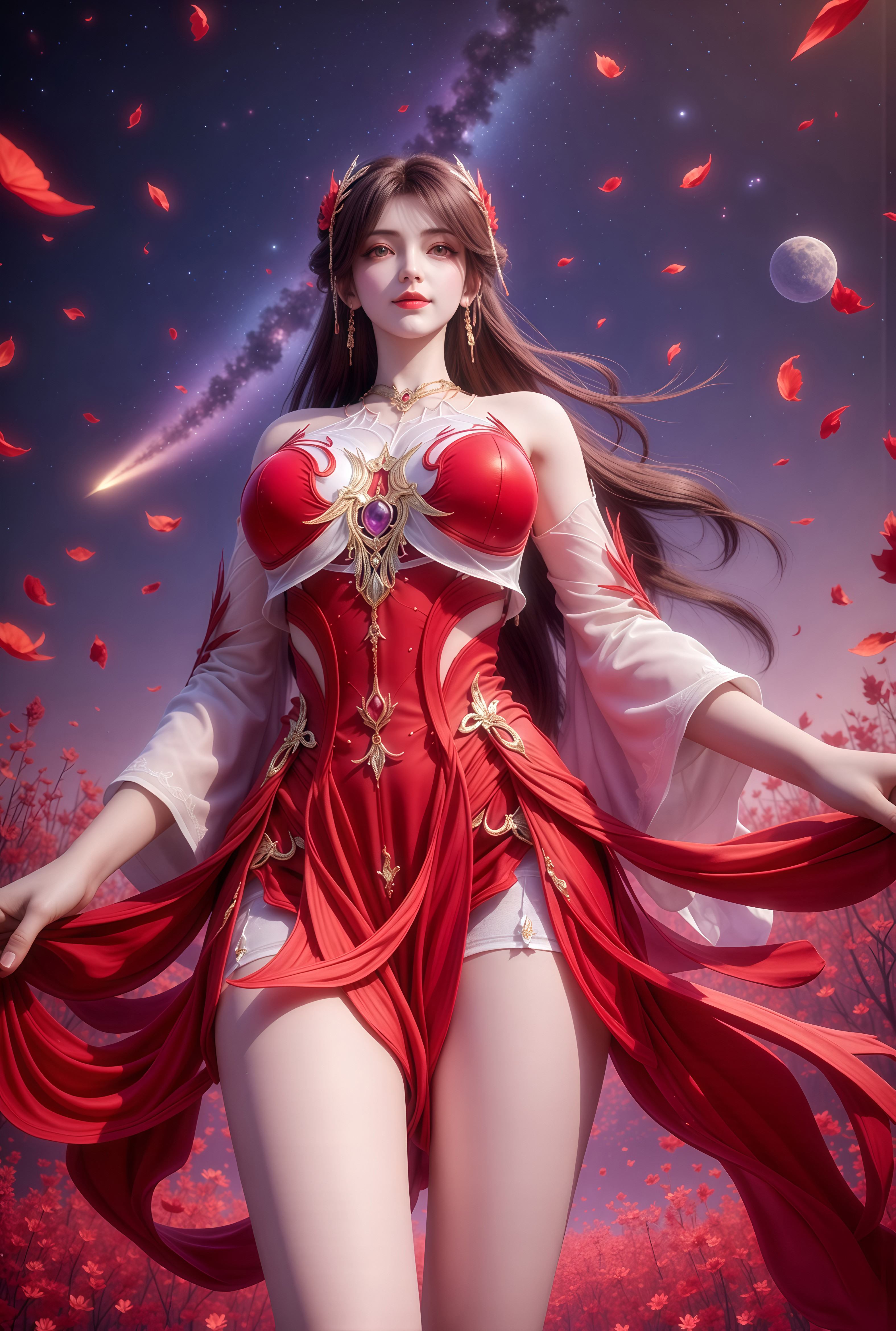 每日国漫女神推荐：完美世界火灵儿壁纸，五月“丝”念“思”！