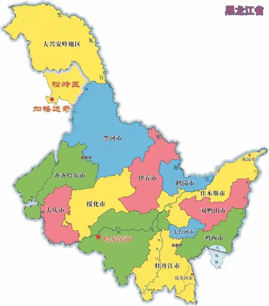 黑龙江各地市在全国的知名度排序第一名哈尔滨，省会+冰雪城；第二名鹤岗，收缩型