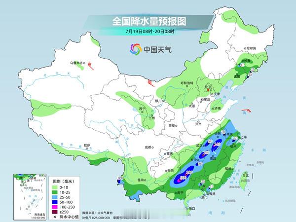 【天气预报】随着副热带高压东退，今明天，西南地区东部和南部、江汉、江淮、江南西部
