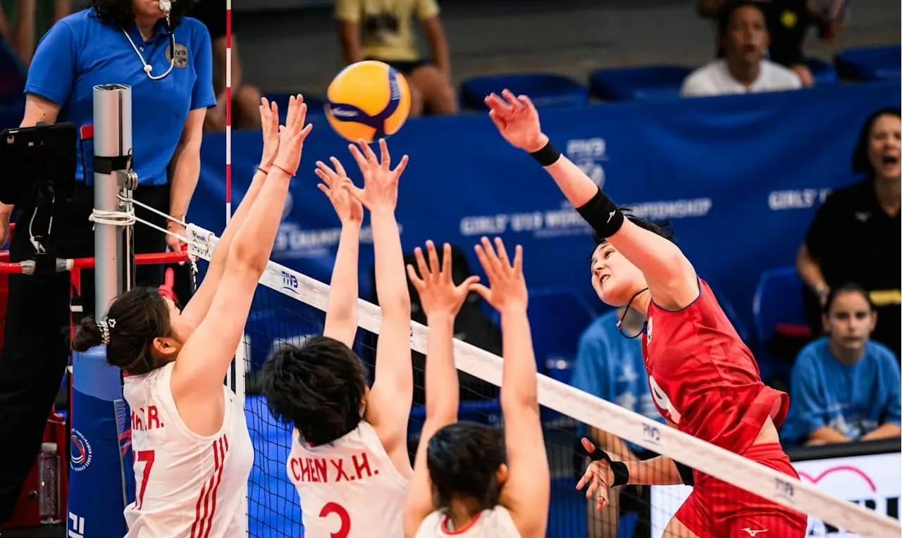 输谁不输日本，中国女排u19世锦赛小组赛中国3比2日本，收获三连胜。中国队