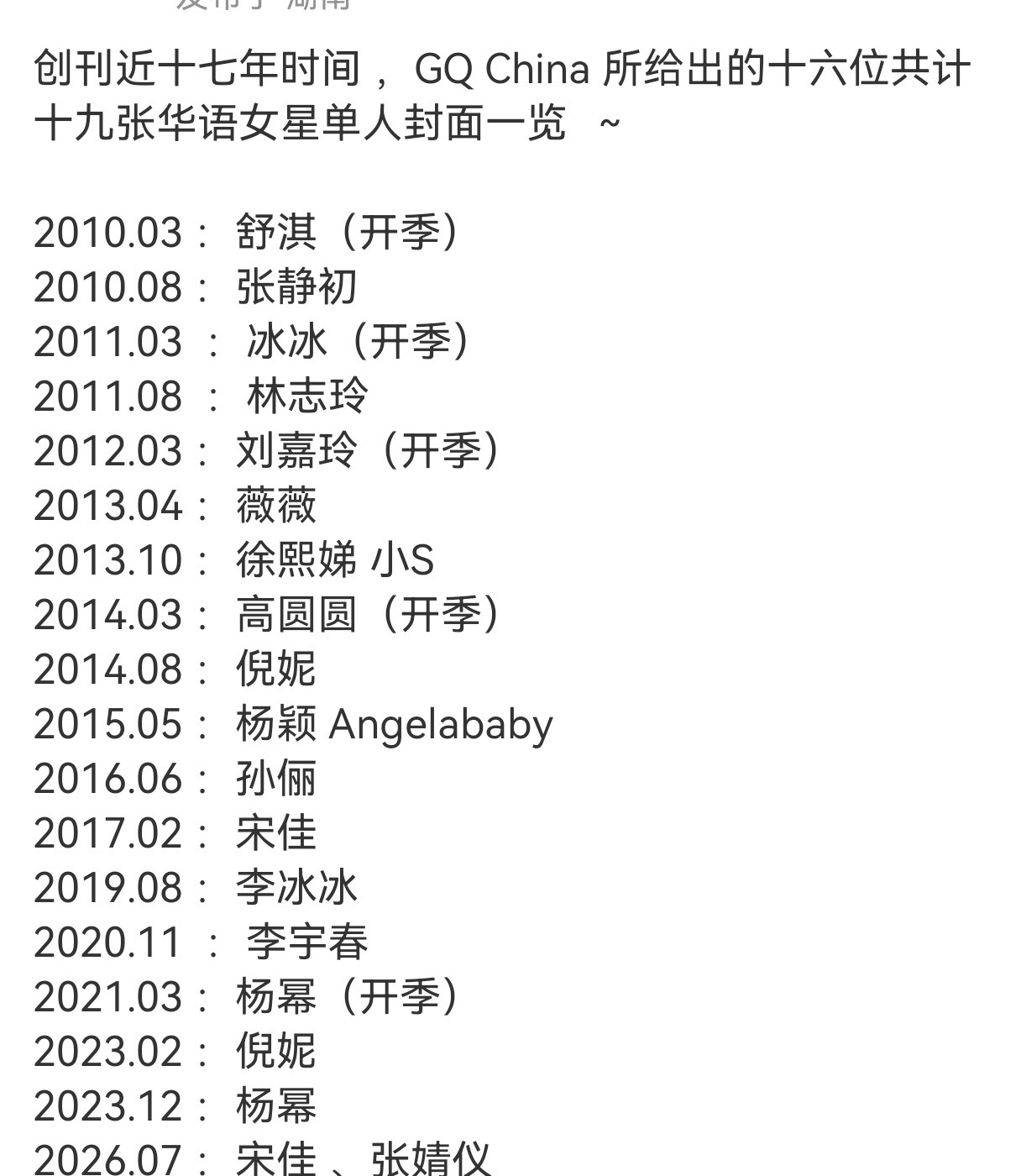 杨幂内娱唯一女星“二登+开季”顶级男刊QG