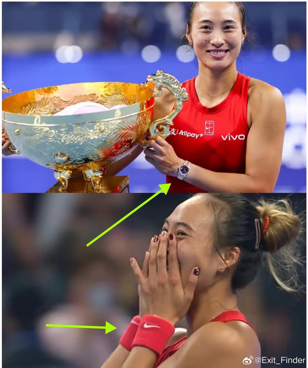 怪不得资本大佬都看重郑钦文，真不只是因为她球打得好。你注意她颁奖时的一个动作没有