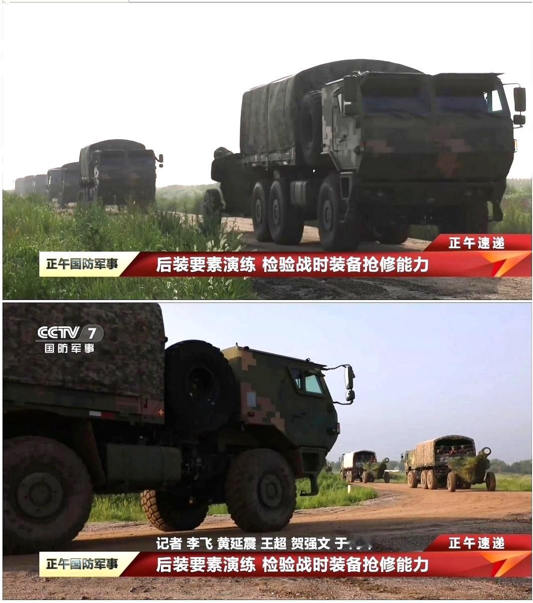 新型军车拖曳的火炮却是“老黄牛”六六式152毫米加榴炮，估计是老炮性能可靠、库存