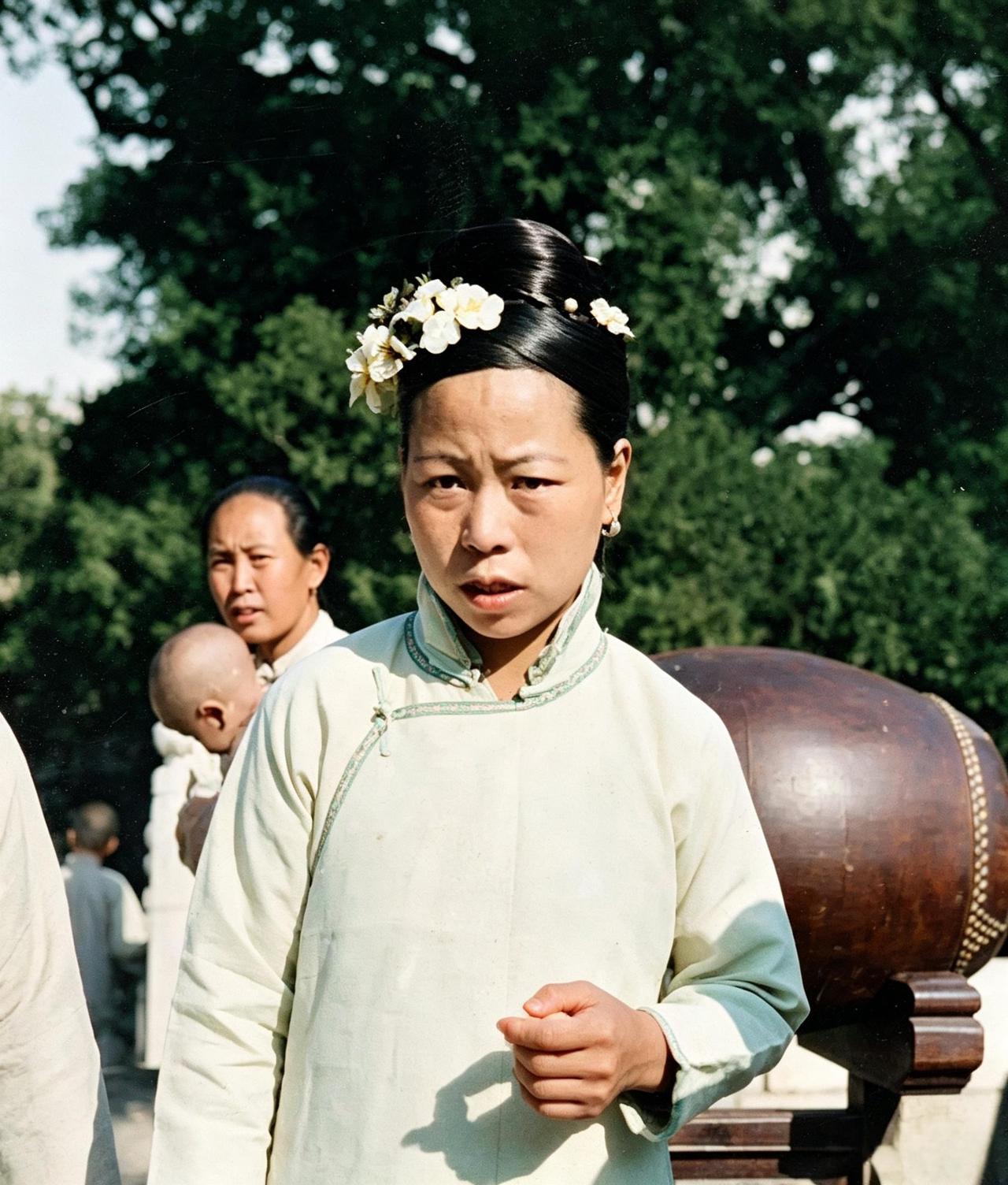 女子的姑姑当年在庆王府替福晋梳头，一柄抿子拢过多少贵人发髻，府里往来悉数看在眼里