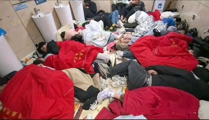 花钱跑去厕所睡觉，我究竟图啥呢？满心期待着夜爬泰山看日出，却不料遭遇大雨，全身都