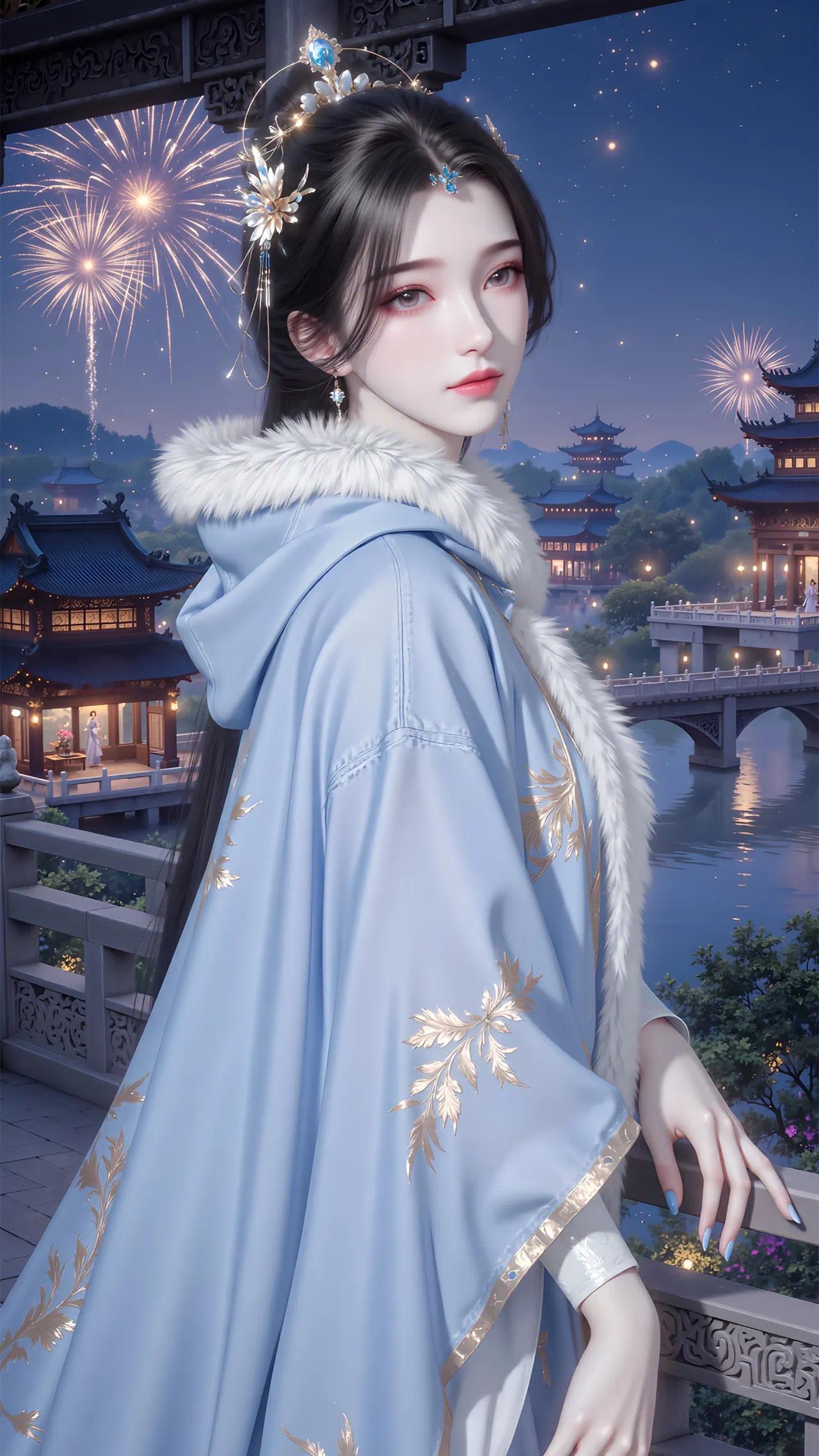 仙逆李慕婉【精致美图】专门选亭台楼阁，就是为了气质！国产动漫​​​