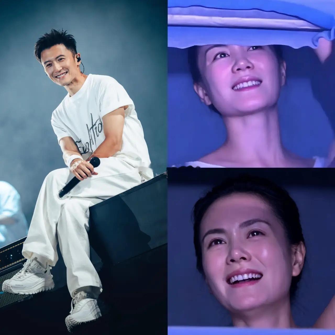 果然女人更懂女人，我问闺蜜，王菲在谢霆锋演唱会上为啥遮遮掩掩的？闺蜜白了我一眼说
