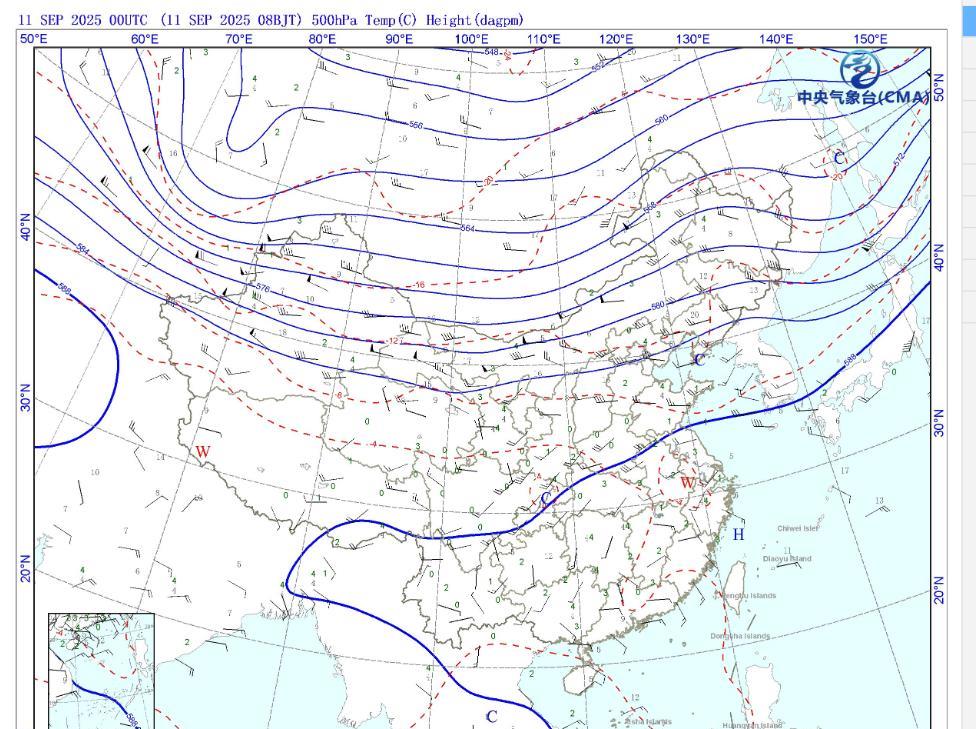 从今天的天气图实况来看，今天副热带高压依然强势，不仅仅是福建，广东、广西一带，甚