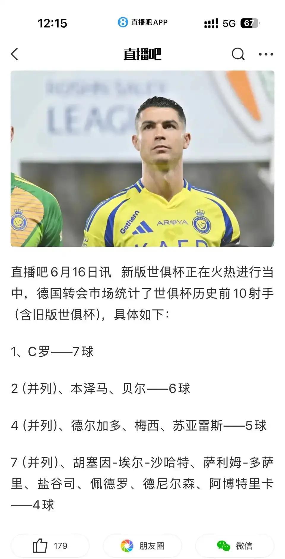 世俱杯现在都有历史进球排名，还是梅罗称霸的舞台。C罗7球，可惜今年不来，小心记